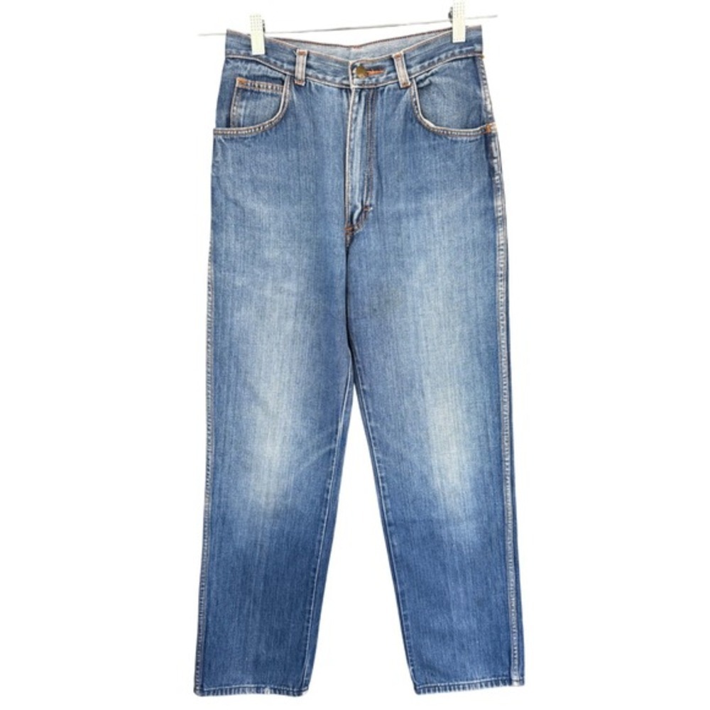 T10 1980s Vintage Gitano Jeans Women's Size 10 Blue Denim Straight Leg Pants